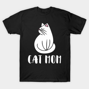 Cat Mom Cats Moms Crazy Cat Lady T-Shirt